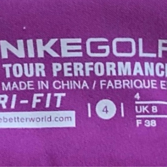 Nike Purple Tour Performance Dri Fit Skort Size 4 - Picture 4 of 5